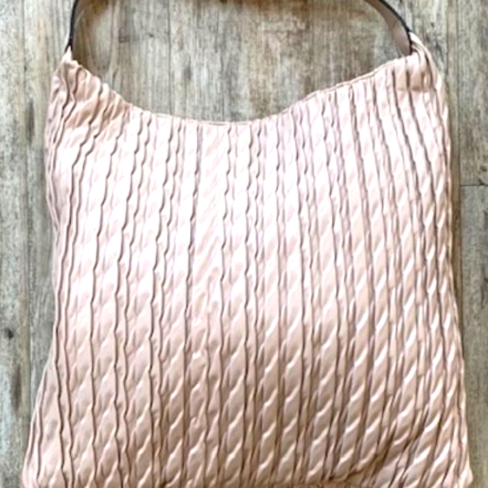 Sandra Roberts Pleated Hobo Bag